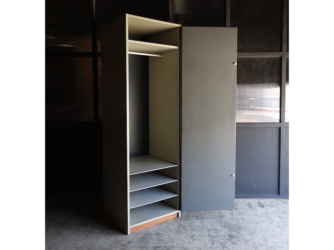 Vintage Gray Door Wardrobe